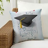 billige Putetrekk-Graduation dekorative kastputer omslag 1PK beste eksamensgave myk firkantet sofa putevar putevar til soverom stue sofa stol