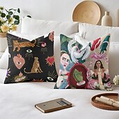 abordables Taies d&#039;Oreiller-Housse de coussin décoratif en forme de cœur 1PC housse de coussin carrée douce pour canapé pour chambre salon canapé chaise