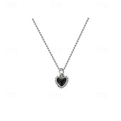 abordables Colliers-Collier chromé pour femme, élégant, simple, doux, classique, pour Noël, anniversaire, rue