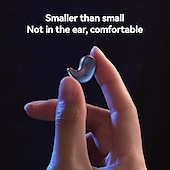 cheap Telephone &amp; Business Headsets-Mini Wireless Earbuds for Small Ear Canals and Side Sleepers Sleep Invisible Headphones Bluetooth Noise Cancelling Waterproof Tiny Wireless Earphones with Charging Case