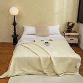 baratos Coleção de elite-Colcha de Verão Resfriante Respirável Edredom Leve para Dorminhocos Calorosos para Manter Fresco para Suores Noturnos Azul Verde Amarelo