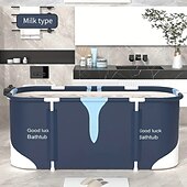 cheap Pools, Hot Tubs &amp; Supplies-1pc Portable Folding Contemporary Soaking Bath Tub Rectangle Shape, Efficient Temperature Retention for Hot and Cold Spa, Sauna, and Ice Baths - Ideal for Home SPA and Adult Shower Use, Therapeutic Soaking Unique Bathtub