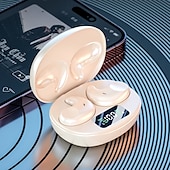 cheap Telephone &amp; Business Headsets-Mini Wireless Earbuds for Small Ear Canals and Side Sleepers Sleep Invisible Headphones Bluetooth Noise Cancelling Waterproof Tiny Wireless Earphones with Charging Case