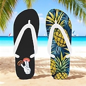 お買い得  グラフィックプリントシューズ-グースデザインとロープ柄のメンズビーチサンダル - ビーチや夏のアクティビティにリラックスしたビーチスタイルを演出します。