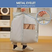 cheap Garment Bag &amp; Cover-5 Packs Garment Bags for Hanging Clothes Suit Bags for Closet Storage and Travel Grey Suit Cover Bags with Clear Window for Coats Jackets Shirts