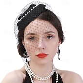 levne Svatební čelenka-Vlasové ozdoby Látka Svatební Večerní oslava Elegantní Svatba S Duté Přílba Pokrývky Hlavy