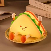 abordables 123496-1 veilleuse LED en silicone pour chambre d&#039;enfant, motif hamburger, intensité variable, série thé de l&#039;après-midi