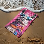 preiswerte Strandtuch-Sets-bedrucktes Strandtuch, leichte, schnelltrocknende, sandfreie Stranddecke, ideal für Reisen, Pool und den Einsatz im Freien