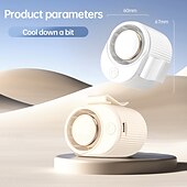 お買い得  携帯扇風機-2-in-1ウエストクリップ＆デスクトップ冷却ファン | 折りたたみハンドヘルドデザイン | アイスクールブリーズ、静音で夏の使用に適したポータブル