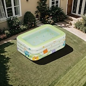 cheap Pools, Hot Tubs &amp; Supplies-3/4-Layer Inflatable Monster Pattern Swimming Pool - Family Size, Thick PVC Material, Easy Storage &amp; Transport, Perfect for Outdoor Water Fun, Summer Parties, and Backyard Entertainment, Pool Floats