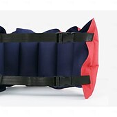 cheap Outdoor Activity-1pc Inflatable Swim Belt for Adults - Adjustable Buoyancy Waist Floatation Aid with Buckle &amp; Rope, Red/Blue PVC Pool Training Device for Swimming Beginners &amp; Experts, Portable for Pool, Lake, Ocean