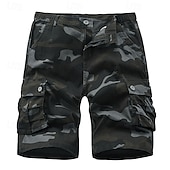 economico Classico-Per uomo Pantaloncini cargo Pantaloncini mimetici Shorts Pantaloncini Estivi Multi-tasche Tasca con Patta Semplice Mimetico Comodità Indossabile Lunghezza al ginocchio All&#039;aperto Sport Quotidiano