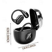 levne TWS Pravá bezdrátová sluchátka-Q17 True Wireless sluchátka Bluetooth 5.3 sluchátka s háčkem na uši TWS sluchátka LED displej dlouhá výdrž baterie pro cestování a cyklistiku