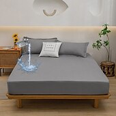abordables Sábanas y funda de almohada-Funda protectora para cama Queen Full King cubierta impermeable protector de colchón sábana ajustada impermeable protector de cama funda de colchón 360° de paquete completo bolsillo profundo sábana