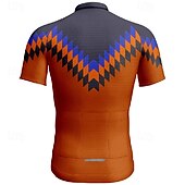 levne Pánské dresy-Pánské Cyklodres Krátký rukáv Kolo Tričko Dres se 3 zadními kapsami Horská cyklistika Prodyšné Rychleschnoucí Anatomický design Odvod Žlutá Červená Modrá Sportovní Oblečení
