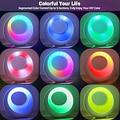 economico Luci intelligenti-1 pz luce notturna dimmerabile a colori RGB con telecomando, timer dimmerabile touch, batteria ricaricabile USB, luce notturna per interni e camera da letto