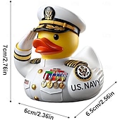 cheap Statues-Veteran Tribute Duck Resin Decoration, Mini Military Rubber Duckies in Army Uniform, Veteran Ducks for Jeeps Ducking, Veterans Day Gifts and Decorations