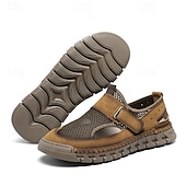 זול סנדלים חיצוניים-סנדלי גברים - עיצוב רשת נושם, סגנון נינוח לנסיעות יומיות והרפתקאות חוצות קלות