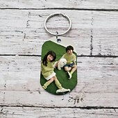 economico Laurea-portachiavi regalo di laurea personalizzato portachiavi con foto bifacciale regalo di nozze personalizzato per coppia ciondolo in acciaio inossidabile ornamento regalo per fidanzato fidanzata animale