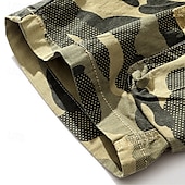 preiswerte Klassiker-Herren Cargo-Shorts Shorts mit Camouflage-Muster Shorts Sommershorts Kordelzug Elastischer Bund Mehrere Taschen Tarnung Komfort tragbar Knielang Outdoor Sport Täglich Mode Lässig Tarnung Khaki