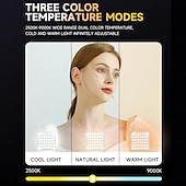 halpa poraustarvikkeet-mini rgb led-videovalo 2500k-9000k himmennettävä 8 valotehostetta videoneuvotteluvalo tietokoneeseen tabletti matkapuhelin dslr-kamera sisäänrakennettu akku näyttöliittimellä  &amp; kylmäkenkäteline