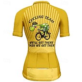 cheap Women&#039;s Jerseys-Women&#039;s Cycling Jersey Graphic Stripes Short Sleeve Bike Tee Tshirt Jersey with 3 Rear Pockets Mountain Bike MTB Quick Dry Anatomic Design Wicking Breathable Sports Pink Blue Orange Clothing Apparel