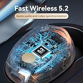 olcso TWS – Valódi vezeték nélküli fejhallgató-Erőteljes basszus valódi vezeték nélküli fülhallgató Bluetooth 5.3 IPX7 vízálló zajcsökkentő fülhallgató