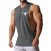 cheap Tank Tops-Men&#039;s Tank Top Vest Top Undershirt Sleeveless Shirt Sleeveless Crew Neck Summer Print Fashion Designer Basic Classic Vacation Street Going out Black White Pink Top Tee for Men