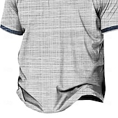 billiga plus size polo för män-Herr Plusstorlekar POLO Shirt Stor och lång Rutig Nedvikt Knapp Kortärmad Vår &amp; sommar Sport Mode Streetwear Designer Utomhus Gata Blast
