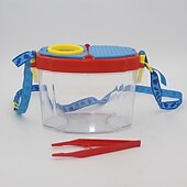 economico Giocattoli per l&#039;Esplorazione della Natura-Scatola per insetti portatile trasparente per bambini, con lente d&#039;ingrandimento, piccola scatola per l&#039;osservazione e l&#039;alimentazione degli insetti, giocattolo educativo