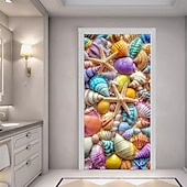 ieftine Capacele ușilor-Decorațiuni de ușă cu plajă de vară huse pentru ușă tapiserie de ușă draperie de ușă decor de fundal pentru ușă banner de ușă interioară/exterioară pentru ușa din față a fermei