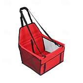 abordables Fundas de asiento para coche-Asiento elevador para coche plegable para perros, impermeable y transpirable, bolsa de viaje para perros pequeños y medianos