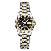 levne Quartz hodinky-Dámské Křemenný Náramkové hodinky Retro ročník Wristwatch LCD VODĚODOLNÝ Pásek z nerezové oceli Hodinky