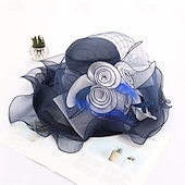 halpa Juhlahatut-naisten hatut headband hiusneula organza fascinator kirkkohattu kukka teejuhlat häähattu