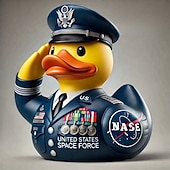 cheap Statues-Veteran Tribute Duck Resin Decoration, Mini Military Rubber Duckies in Army Uniform, Veteran Ducks for Jeeps Ducking, Veterans Day Gifts and Decorations