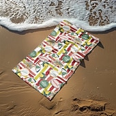cheap Beach Towel Sets-Printed Beach Towel, Lightweight Quick-Dry Sand-Free Beach Blanket, Ideal for Travel, Pool, and Outdoor Use