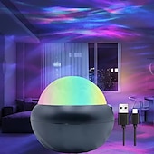billiga Projektorlampa och laserprojektor-Liten magisk boll nordlys USB fjärrkontroll ljus flerfärgad roterande effekt för sovrum vardagsrum fest