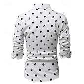 preiswerte Herrenhemd zum Knöpfen-Herren Hemd Sommerhemd Freizeithemd Strandhemd Knopfhemd Schwarz Weiß Marineblau Beige Langarm Grafik Revers Urlaub Hawaiianisch Button-Down Bekleidung Polyester Mode Lässig Bequem