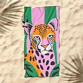 preiswerte Strandtuch-Sets-bedrucktes Strandtuch, leichte, schnelltrocknende, sandfreie Stranddecke, ideal für Reisen, Pool und den Einsatz im Freien