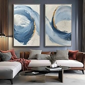 cheap Abstract Paintings-Wabi sabi artwork handmade oil painting Wall Art Set of 2 Beige Abstract Painting on Canvas A Pair Beige Texture Wall Art Neutral Abstract Wall Art Boho Wal Decor