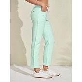abordables Ropa de golf femenina-Mujer pantalones de golf Rosado morado Azul vaquero Negro Prendas de abajo Ropa de golf para damas Ropa Trajes Ropa Ropa