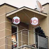 economico Piscine per bambini-1 palloncino repellente per uccelli con occhi spaventosi: un repellente per uccelli senza batteria per colombe, corvi e passeri