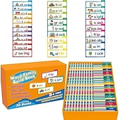 preiswerte Geschenke-30 Daumenkinos zum Lesen und Reimen, Buchstabenlaute &amp;Lernkarten für Wortfamilien, Phonetik-Lernspiele, Sichtwortübungen, Aktivität zur frühen Lese- und Schreibfähigkeit, Vorschule