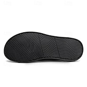 billige Ferietøfler-brune sandaler i imitert skinn med kryssrem – uformelle slip-on sandaler med slitesterk såle, perfekt for hverdagskomfort, ferie og utendørseventyr