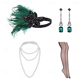 billige Tilbehør og mer-Den store Gatsby Flapperpannebånd i 1920-stil Den store Gatsby Kontor / Bedrift Glitrende glitter Krystall / Rhinstein Dame Karneval Maskerade Tilbake til Skolen Festkveldsklær Maskerade Festival
