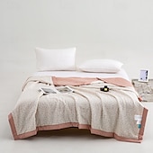 baratos Cobertores de cama-Colcha de verão, Floral / flor Fibra de Liocel Confortável cobertores
