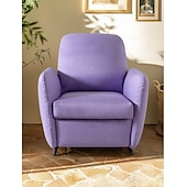 cheap Sofa Cover-Chaise Lounge Cover Solid Color Quilted Polyester Slipcovers
