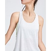 economico Camicia Donna-US Open Per donna Tinta unita Canotta da allenamento Maglietta sportiva Carro armato Canotta Senza Maniche Traspirante Tennis Golf Pickleball Girocollo Y Indietro Nero Bianco Verde Chiaro