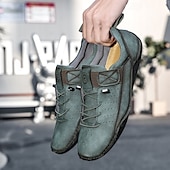 preiswerte Sneaker für Herren-Braune Casual-Sneaker für Herren – vielseitige Schlupfschuhe aus weichem Leder für Komfort im Alltag