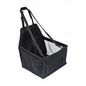 abordables Fundas de asiento para coche-Asiento elevador para coche plegable para perros, impermeable y transpirable, bolsa de viaje para perros pequeños y medianos